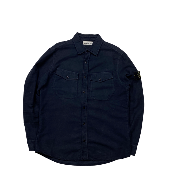 Navy stone deals island overshirt