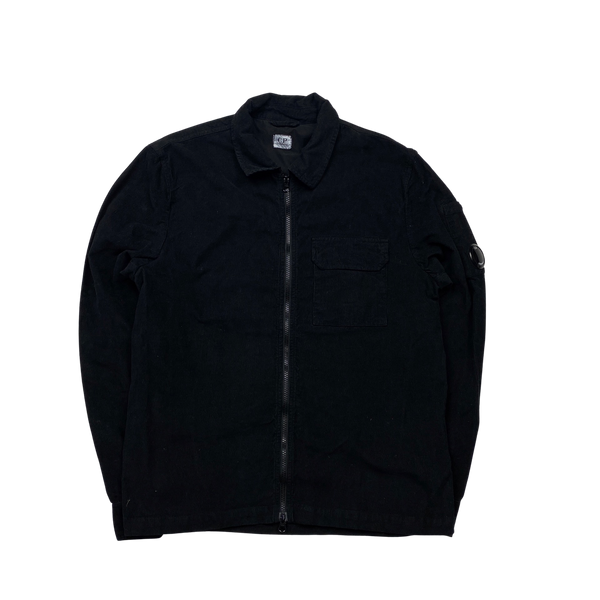 CP Company Black Corduroy Overshirt - Medium