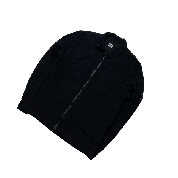 CP Company Black Corduroy Overshirt - Medium