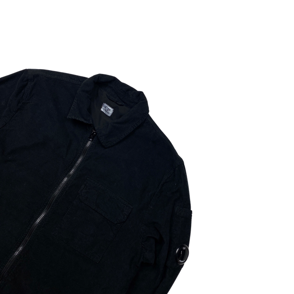 CP Company Black Corduroy Overshirt - Medium