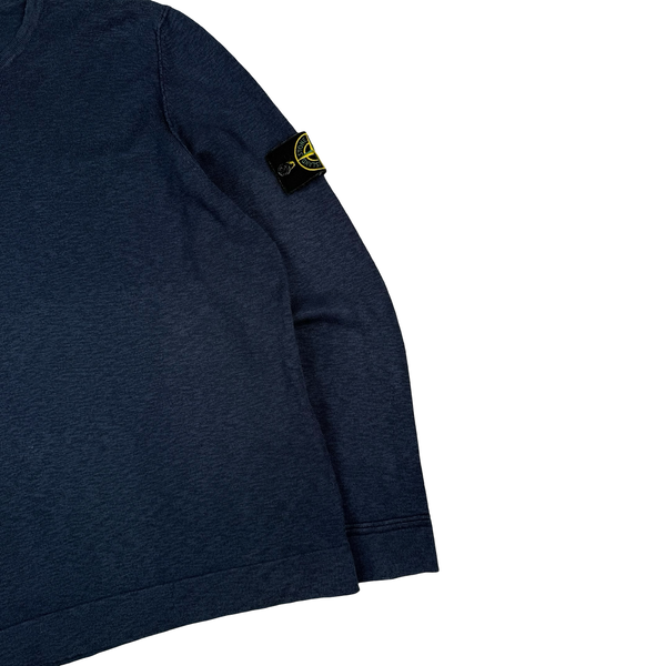 Stone Island 2017 Blue Soft Knit Crewneck - XL