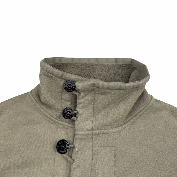 Stone Island Vintage 2000 Cotton Blend Fleece Lined Beige Jacket- XL