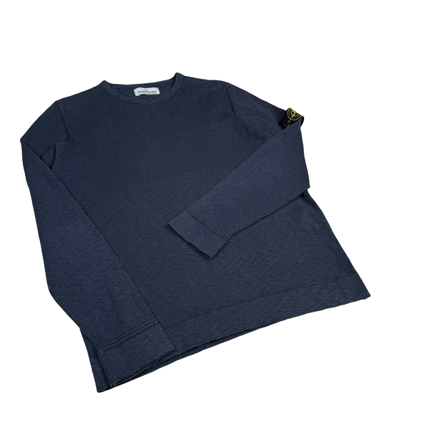 Stone Island 2017 Blue Soft Knit Crewneck - XL
