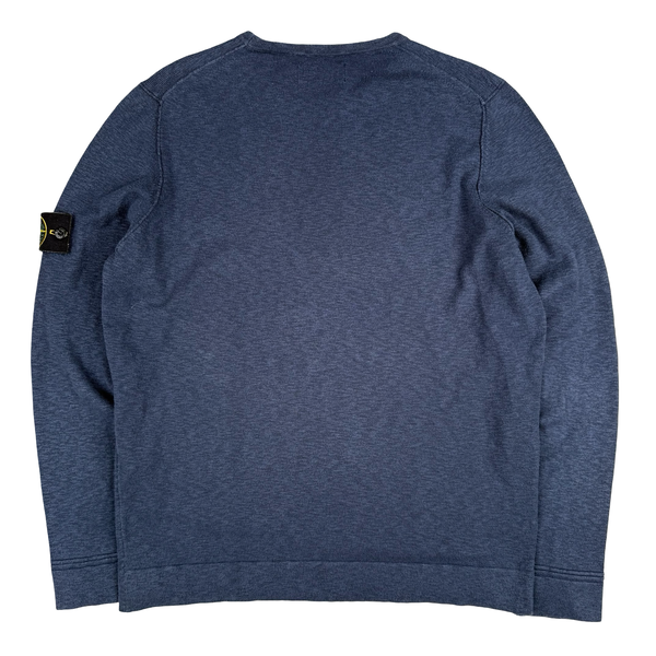 Stone Island 2017 Blue Soft Knit Crewneck - XL