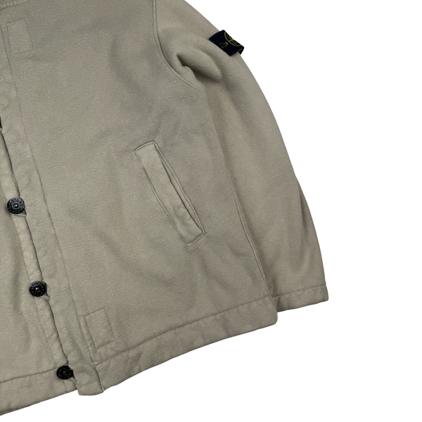 Stone Island Vintage 2000 Cotton Blend Fleece Lined Beige Jacket- XL