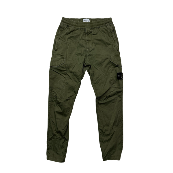 Stone Island 2019 Khaki Cargo RE T Trousers - 30"