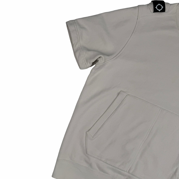 MA.STRUM  Bisque Short Sleeved Crew neck Cotton Pullover  - Large