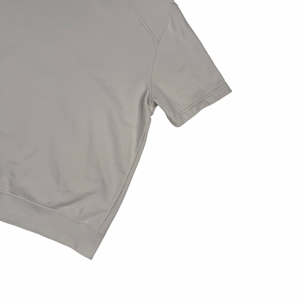 MA.STRUM  Bisque Short Sleeved Crew neck Cotton Pullover  - Large