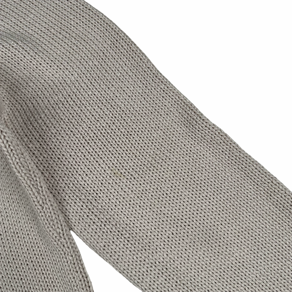 Stone Island 2019 Beige Thick Knit Cotton V Neck Jumper - Large