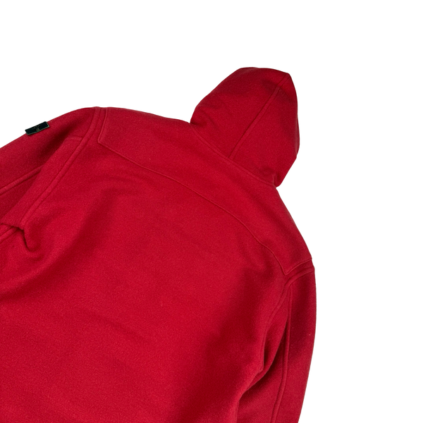 Stone Island 1988 Red Rare Montgomery Wool Duffle Coat - XL