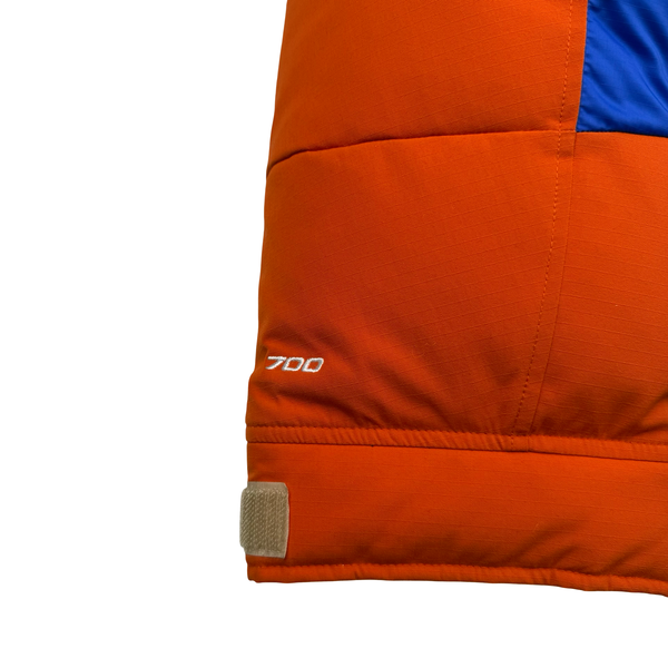 North Face X Gucci 700 Blue/Orange Down Filled Down Hooded Puffer Jacket - XXL