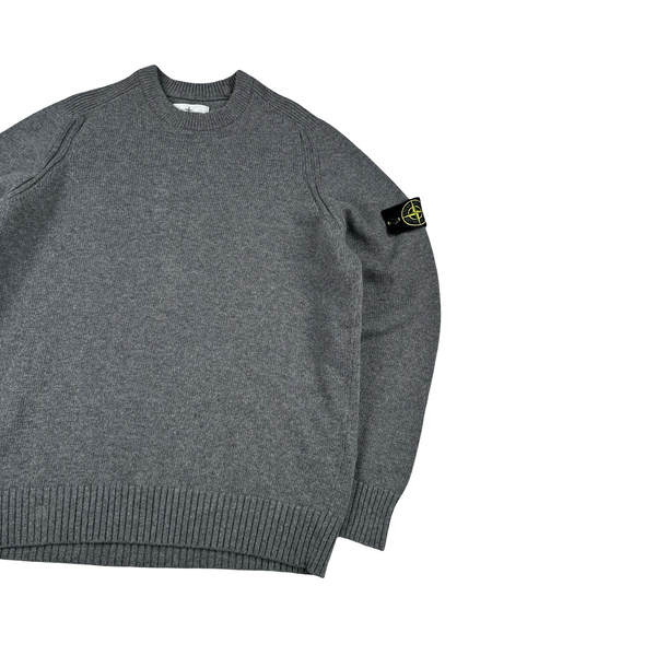 Stone Island 2020 Grey Wool Crewneck Jumper - XL