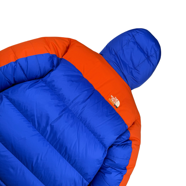 North Face X Gucci 700 Blue/Orange Down Filled Down Hooded Puffer Jacket - XXL