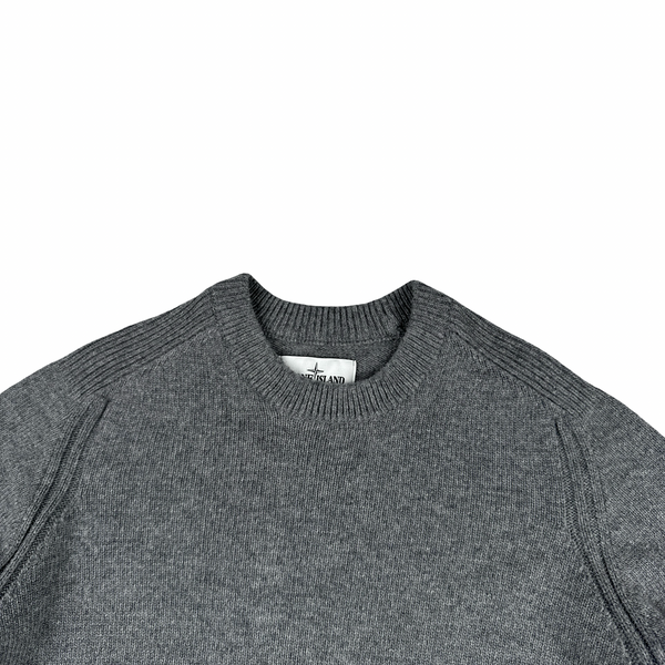 Stone Island 2020 Grey Wool Crewneck Jumper - XL