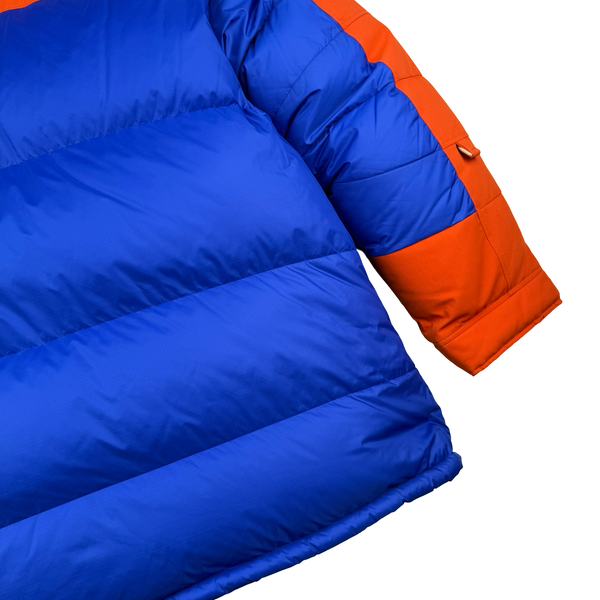 North Face X Gucci 700 Blue/Orange Down Filled Down Hooded Puffer Jacket - XXL