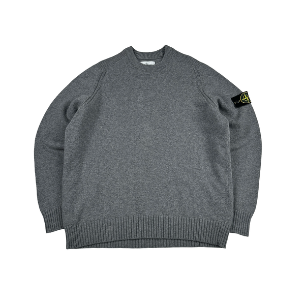 Stone Island 2020 Grey Wool Crewneck Jumper - XL