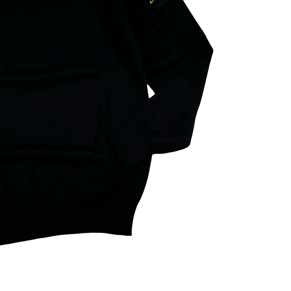 Stone Island 2022 Black Soft Knit Jumper - Small