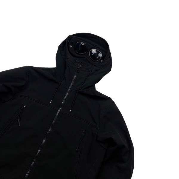 CP Company Black Soft Shell R Goggle Jacket - XL