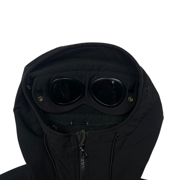 CP Company Black Soft Shell R Goggle Jacket - XL