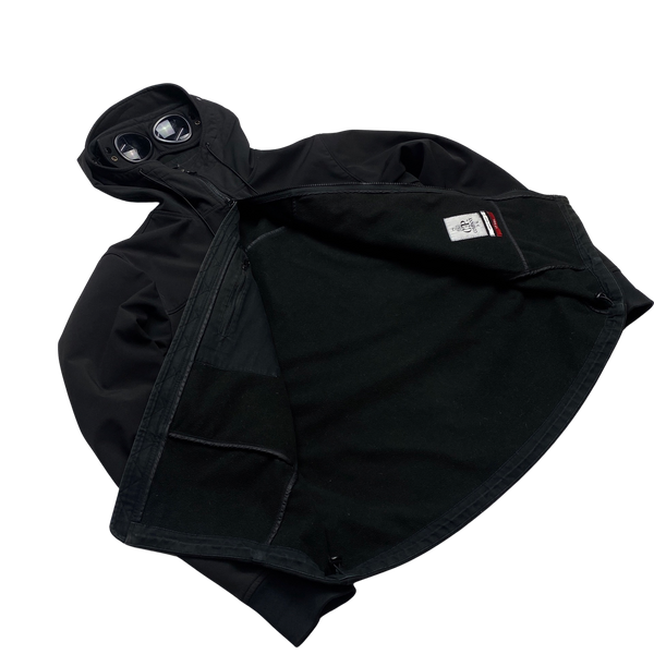 CP Company Black Soft Shell R Goggle Jacket - XL