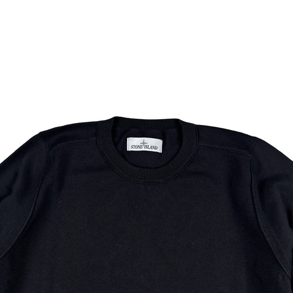Stone Island 2022 Black Soft Knit Jumper - Small