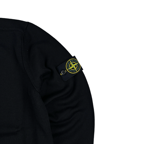 Stone Island 2022 Black Soft Knit Jumper - Small