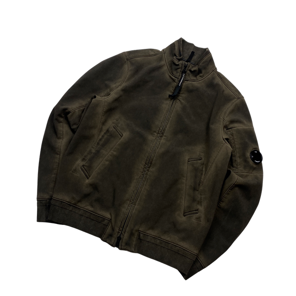 CP Company Khaki Re Colour Goggle Soft Shell - Large