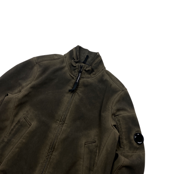 CP Company Khaki Re Colour Goggle Soft Shell - Large