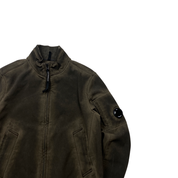 CP Company Khaki Re Colour Goggle Soft Shell - Large