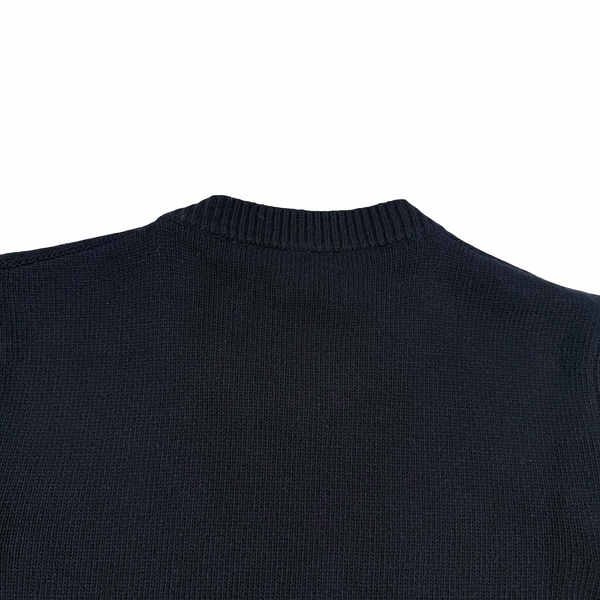 Stone Island 2024 Navy Lana Wool Knit Jumper - Medium