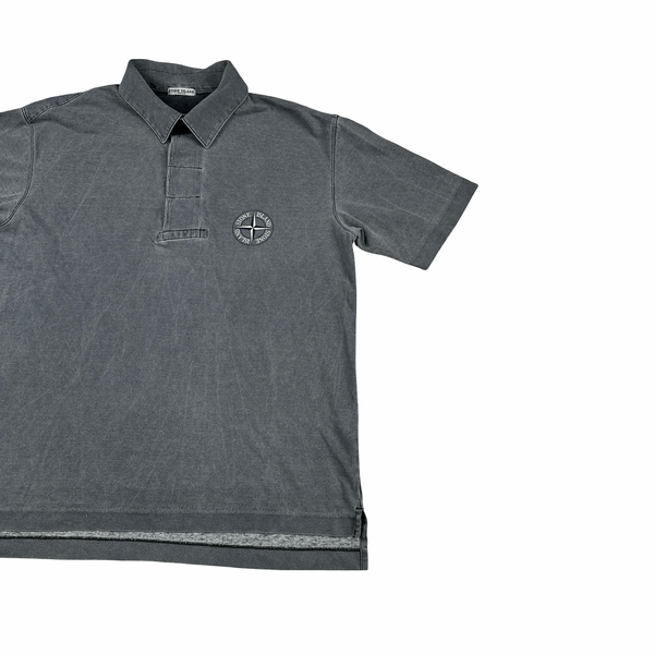Stone Island 00s Grey Cotton T Shirt - Medium