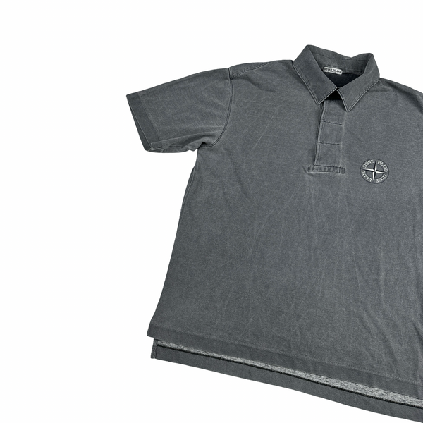 Stone Island 00s Grey Cotton T Shirt - Medium