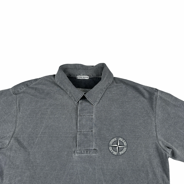 Stone Island 00s Grey Cotton T Shirt - Medium