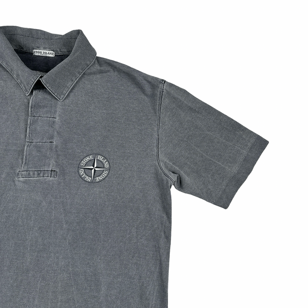 Stone Island 00s Grey Cotton T Shirt - Medium