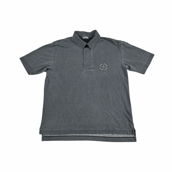 Stone Island 00s Grey Cotton T Shirt - Medium