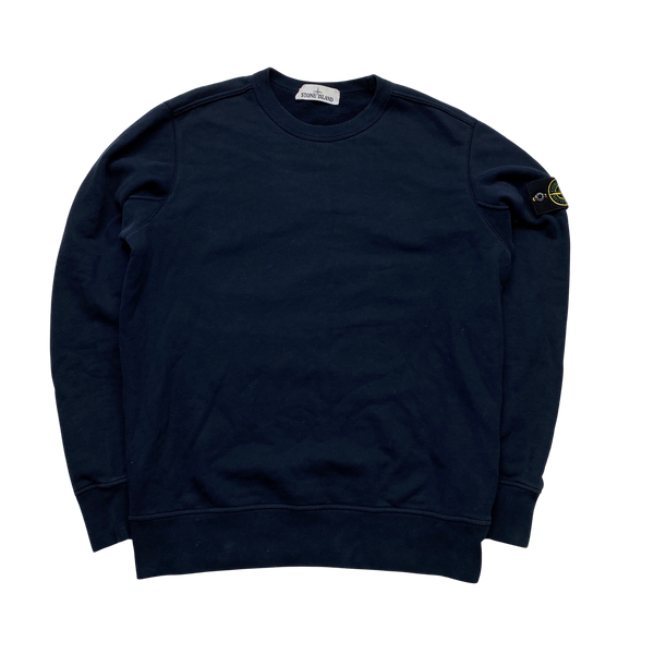 Stone Island 2017 Navy Cotton Crewneck Sweatshirt - Medium