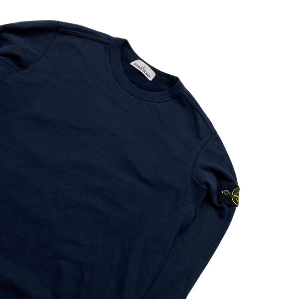 Stone Island 2017 Navy Cotton Crewneck Sweatshirt - Medium