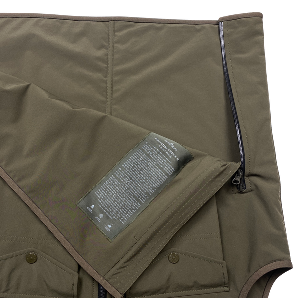 Stone Island Khaki Ghost Stretch 5L Gilet - Large