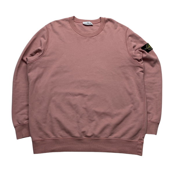 Stone Island 2021 Pink Cotton Sweatshirt 3XL Mat s Island