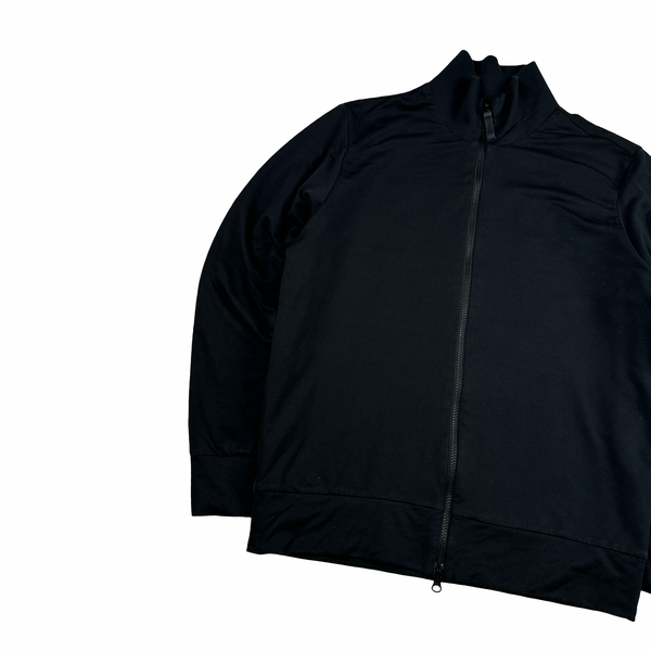 Stone Island 2022 Black Ghost Stretch Cotton Zipped Jumper - Small