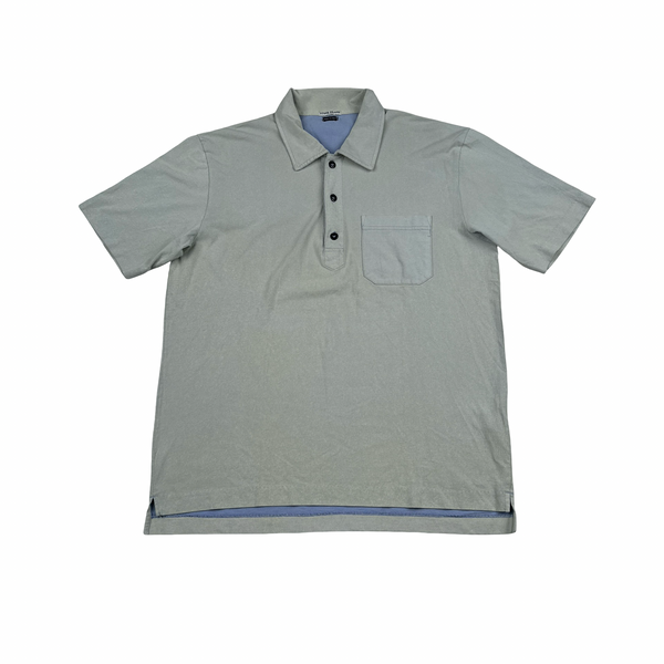Stone Island 2005 Light Blue Cotton Stencil Logo T Shirt - XL