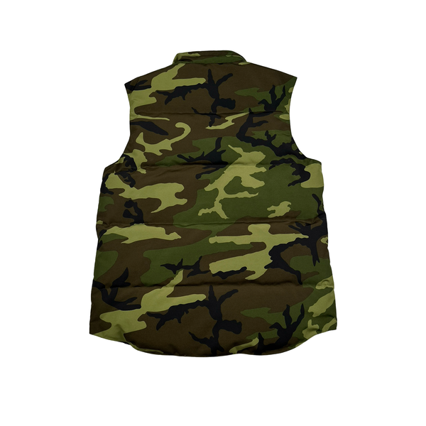 Canada Goose Green/Khaki Down Camo Gilet Vest - Large