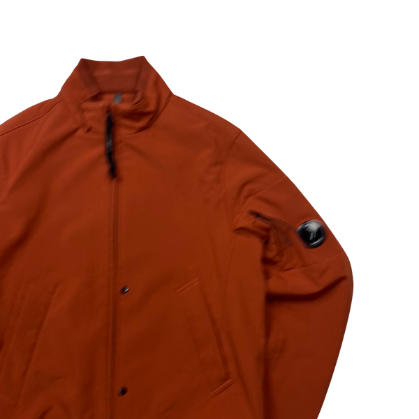 CP Company Burnt Orange Soft Shell Lens Viewer Jacket - Medium