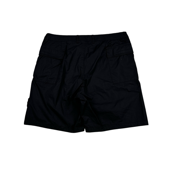 Stone Island 2024 Black Cotton SL Cargo Shorts - 36"