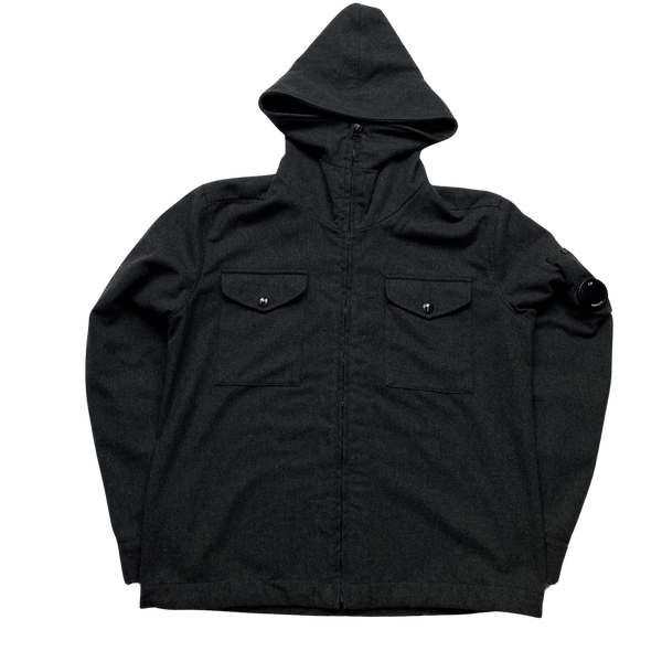 CP Company Wool Hooded Lens Viewer Jacket - Medium