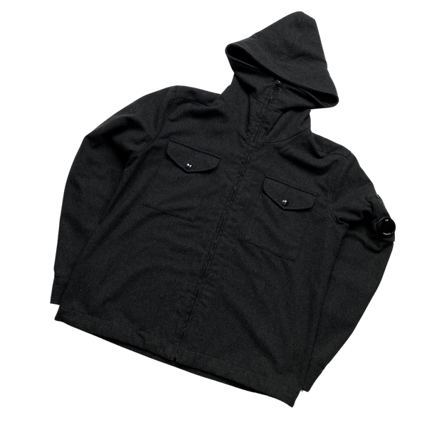 CP Company Wool Hooded Lens Viewer Jacket - Medium