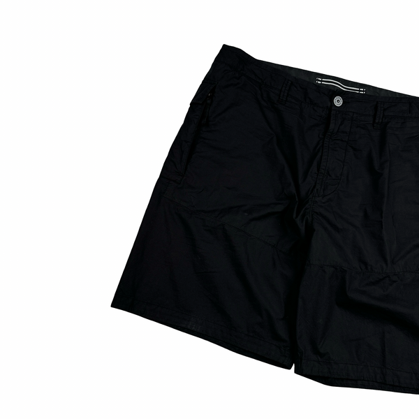 Stone Island 2024 Black Cotton SL Cargo Shorts - 36"