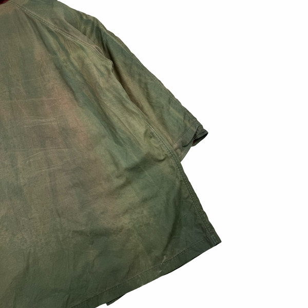 Stone Island 1990s Vintage Green Raso Gommato Dutch Rope Jacket - XL