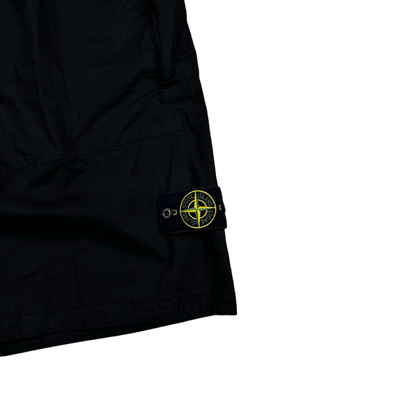 Stone Island 2024 Black Cotton SL Cargo Shorts - 36"