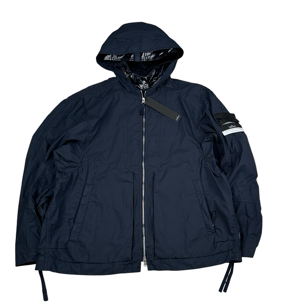 Stone Island 2022 Navy Shadow Project HD Pelleovo Cotton TC Navy Glass Jacket - XL